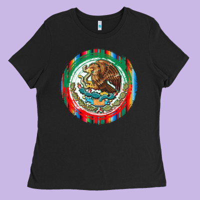 Mexico Coat Of Arms Ladies Tee Designed By Texasbilliewilder