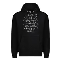 Black edgar allan poe literary gift, annabel lee quote gothic poet t shirt Premium Hoodie - trangStudio