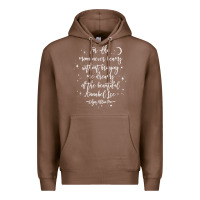 Chestnut edgar allan poe literary gift, annabel lee quote gothic poet t shirt Premium Hoodie - trangStudio