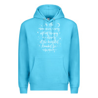Ocean Blue edgar allan poe literary gift, annabel lee quote gothic poet t shirt Premium Hoodie - trangStudio
