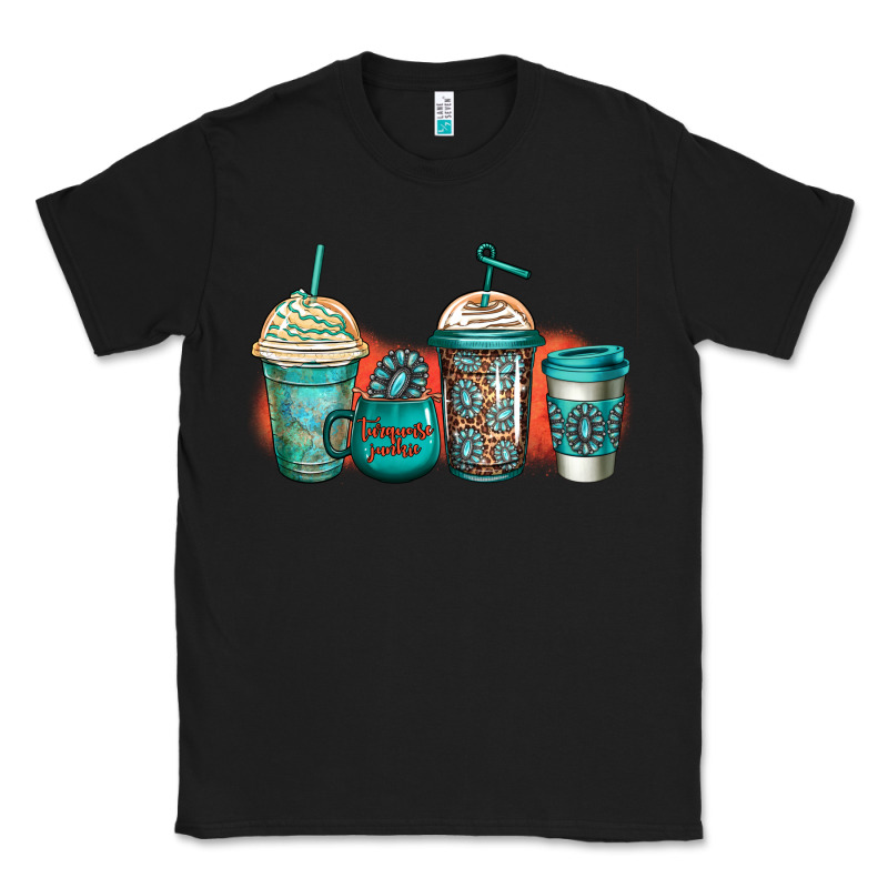 Turquoise Junkie Coffee Cups Classic Tee by Jasminsmagicworld | Teevron