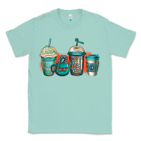 Seafoam turquoise junkie coffee cups Classic Tee - Jasminsmagicworld