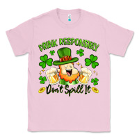 Bubblegum Pink drink responsibly dont spill it Classic Tee - Artiststas