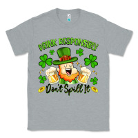 Heather Grey drink responsibly dont spill it Classic Tee - Artiststas