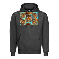 Charcoal Heather Tiger Zipper Hoodie - Artiststas