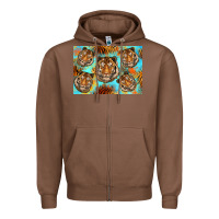 Chestnut Tiger Zipper Hoodie - Artiststas