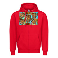 Red Tiger Zipper Hoodie - Artiststas