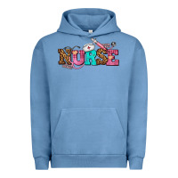 Pigment Pebble Blue nurse with nurse element Urban Hoodie - AdoDesignShop