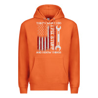 Carrot That_s What I Do I Fix Stuff And I Know Things American Flag Premium Hoodie - trangStudio