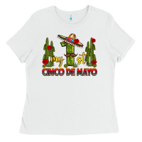 White My 1st Cinco De Mayo Ladies Tee - texasbilliewilder