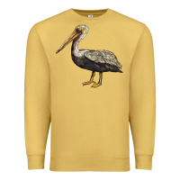 Antique Gold louisiana state bird pelican Premium Sweatshirt - BarkalooDesign