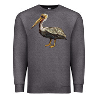 Charcoal Heather louisiana state bird pelican Premium Sweatshirt - BarkalooDesign