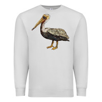Dove Grey louisiana state bird pelican Premium Sweatshirt - BarkalooDesign