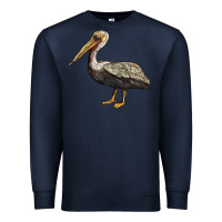 Navy louisiana state bird pelican Premium Sweatshirt - BarkalooDesign