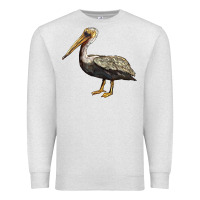 Oatmeal Heather louisiana state bird pelican Premium Sweatshirt - BarkalooDesign