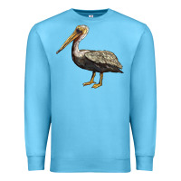 Ocean Blue louisiana state bird pelican Premium Sweatshirt - BarkalooDesign