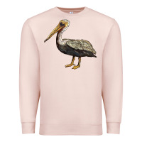 Pale Pink louisiana state bird pelican Premium Sweatshirt - BarkalooDesign