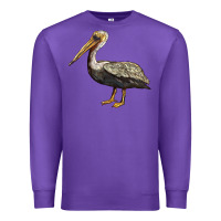 Purple louisiana state bird pelican Premium Sweatshirt - BarkalooDesign