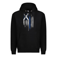 Black Scottish American Flag Combo Scotland USA Saltire Gift Premium Hoodie - trangStudio