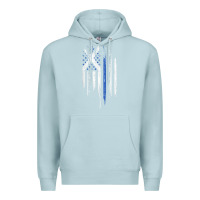 Blue Mist Scottish American Flag Combo Scotland USA Saltire Gift Premium Hoodie - trangStudio