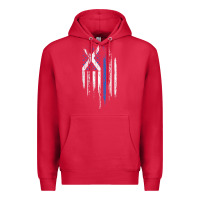 Cardinal Scottish American Flag Combo Scotland USA Saltire Gift Premium Hoodie - trangStudio