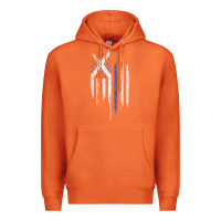 Carrot Scottish American Flag Combo Scotland USA Saltire Gift Premium Hoodie - trangStudio
