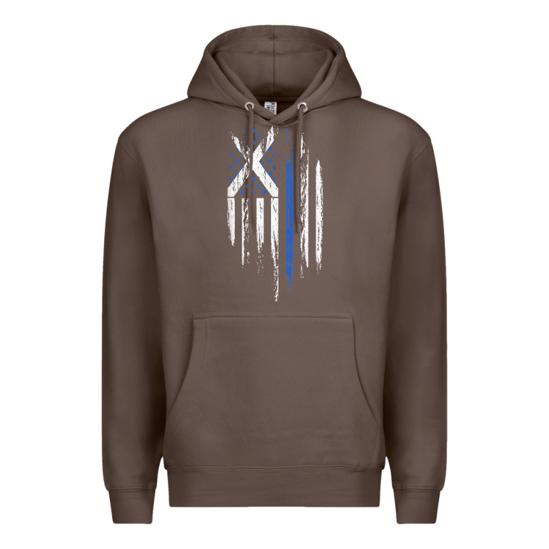 Scottish American Flag Combo Scotland Usa Saltire Gift Premium Hoodie by trangStudio | Teevron