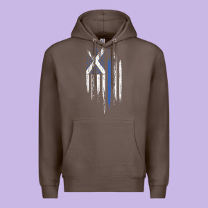 Scottish American Flag Combo Scotland Usa Saltire Gift Premium Hoodie Designed By Trangstudio