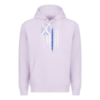 Lilac Scottish American Flag Combo Scotland USA Saltire Gift Premium Hoodie - trangStudio