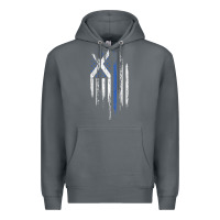 Rock Scottish American Flag Combo Scotland USA Saltire Gift Premium Hoodie - trangStudio