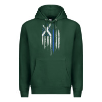 Sports Green Scottish American Flag Combo Scotland USA Saltire Gift Premium Hoodie - trangStudio