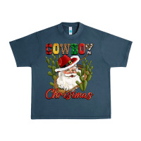 Midnight Navy cowboy christmas western cactus Urban Heavy Tee - CowGirlArtShop