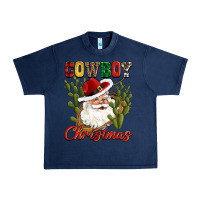 Navy cowboy christmas western cactus Urban Heavy Tee - CowGirlArtShop