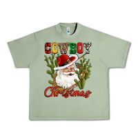 Oil Green cowboy christmas western cactus Urban Heavy Tee - CowGirlArtShop