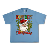 Pebble Blue cowboy christmas western cactus Urban Heavy Tee - CowGirlArtShop