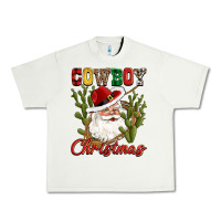 Cowboy Christmas Western Cactus Urban Heavy Tee | Teevron