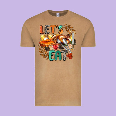 Lets Eat Vintage Tee Designed By Cowgirlartshop