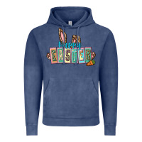 Vintage Denim Happy Easter Easter Day Vintage Hoodie - CowGirlArtShop