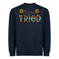 Navy mama tried Heavyweight Sweatshirt - CowhideDigitalArt
