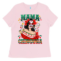 Bubblegum Pink Mama Chingona Skull Ladies Tee - texasbilliewilder