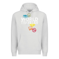 Dove Grey world traveler passport stamp gift shirt for men and women t shirt Premium Hoodie - trangStudio