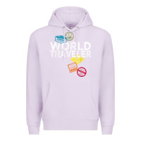 Lilac world traveler passport stamp gift shirt for men and women t shirt Premium Hoodie - trangStudio