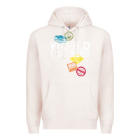 Pale Pink world traveler passport stamp gift shirt for men and women t shirt Premium Hoodie - trangStudio