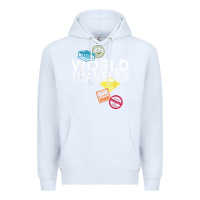 White world traveler passport stamp gift shirt for men and women t shirt Premium Hoodie - trangStudio