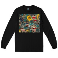 Black America Flag Leopard Gemstone Sunflower Long Sleeve Tee - CowCowDesign