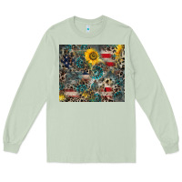 Matcha America Flag Leopard Gemstone Sunflower Long Sleeve Tee - CowCowDesign