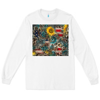 White America Flag Leopard Gemstone Sunflower Long Sleeve Tee - CowCowDesign