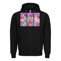 Black unicorn Zipper Hoodie - Artiststas