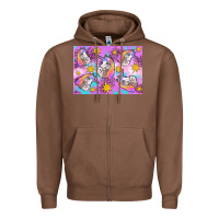 Chestnut unicorn Zipper Hoodie - Artiststas