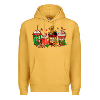 Mustard christmas cookies coffee Premium Hoodie - Jasminsmagicworld